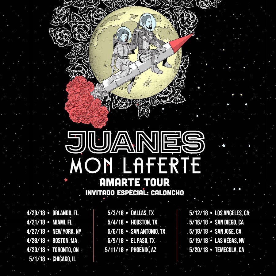 Domingo Abril 29-2018 - Juanes y Mon Laferte Amarte Tour-Eventos en Toronto Canada- Eventos Latincanada.ca